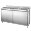 Szafka zlewozmywakowa PREMIUM – 1800 x 600 mm – ze zlewem 2-komorowym po prawej stronie