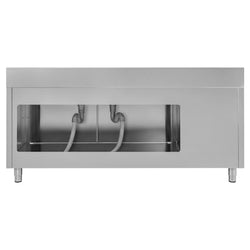Szafka zlewozmywakowa ECO – 2000 x 600 mm – z koszem na śmieci i 2 zlewami po prawej stronie