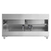 Szafka do mycia garnków ECO – 2000 x 600 mm – z 2 zlewami