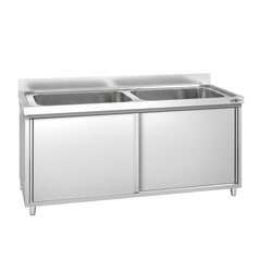 Szafka z zlewem PREMIUM – 1800 x 700 mm – z 2 zlewami