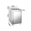 Szafka zlewozmywakowa PREMIUM – 600 x 600 mm – ze zlewem 1-komorowym
