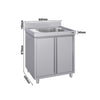 Szafka zlewozmywakowa ECO – 800 x 600 mm – ze zlewem 1-komorowym