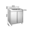 Szafka zlewozmywakowa PREMIUM – 800 x 700 mm – ze zlewem 1-komorowym