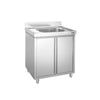 Szafka zlewozmywakowa PREMIUM – 800 x 700 mm – ze zlewem 1-komorowym