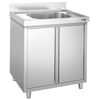 Szafka zlewozmywakowa PREMIUM – 800 x 700 mm – ze zlewem 1-komorowym