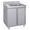 Szafka zlewozmywakowa ECO – 800 x 700 mm – ze zlewem 1-komorowym