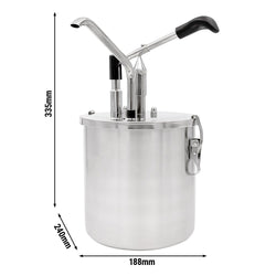 Dozownik sosu – 4 litry – z pojemnikiem i regulowaną dawką