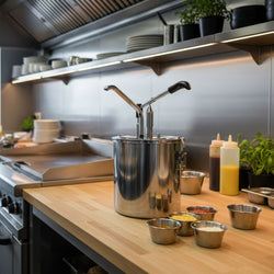 Saucen - / Dosierspender - 6 Liter - mit Behälter & einstellbarer Dosierung