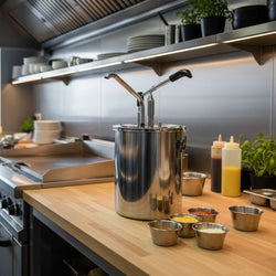 Saucen - / Dosierspender - 8 Liter - mit Behälter & einstellbarer Dosierung