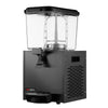 Commercial Juice Dispenser - 1x polycarbonate tank with tap & paddle agitation - 18 Litres - 290W - Black - incl. drip tray