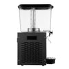Commercial Juice Dispenser - 1x polycarbonate tank with tap & paddle agitation - 18 Litres - 290W - Black - incl. drip tray