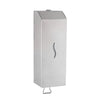 Push-Button Soap Dispenser - 1000ml - Stainless steel - wall mounted, manual, push-button, refillable reservoir, lockable