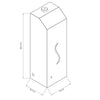 Automatic Soap Dispenser - 1000ml - Stainless steel - wall mounted, touch‑free, automatic, refillable reservoir, lockable