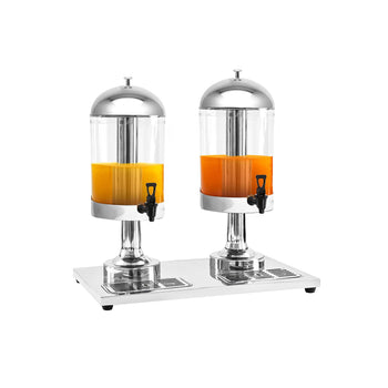 Dozownik soku - 2x 8 litrów - stal nierdzewna - Prime Gastro