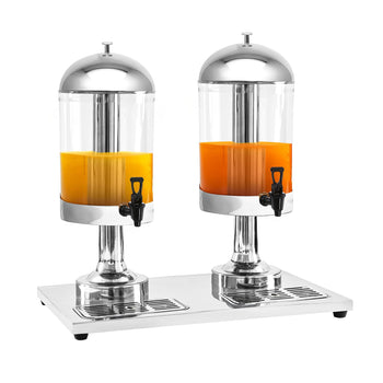 Dozownik soku - 2x 8 litrów - stal nierdzewna - Prime Gastro