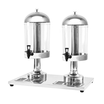 Dozownik soku - 2x 8 litrów - stal nierdzewna - Prime Gastro