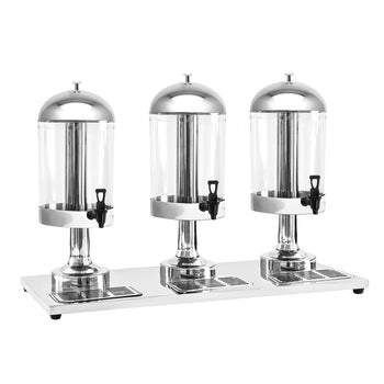 Dozownik soku - 3x 8 litrów - stal nierdzewna - Prime Gastro