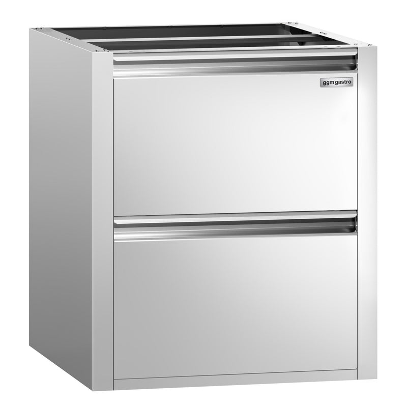 Szafka szufladowa PREMIUM - 2 szuflady - Moduł podbudowy 400x760 mm - do ATK o głębokości 800 mm