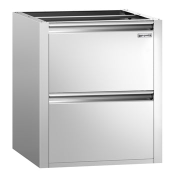 Szafka szufladowa PREMIUM - 2 szuflady - moduł podbudowy 400x560 mm - do ATK o głębokości 600 mm