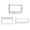Blok szuflad ECO - 3 szuflady - moduł podblatowy 400x560mm - 400x560x585mm - stal nierdzewna - do linia 600