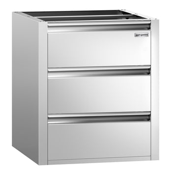 Szafka szufladowa PREMIUM - 3 szuflady - moduł podbudowy 400x660 mm - do ATK o głębokości 700 mm