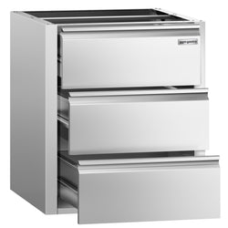Szafka szufladowa PREMIUM - 3 szuflady - moduł podbudowy 400x660 mm - do ATK o głębokości 700 mm