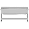 Stół ze zlewem ECO - 1600x600x950mm - z półką - 1-komorowy skręcany