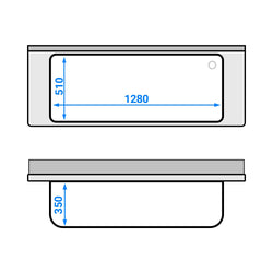 Stół ze zlewem ECO - 1600x600x950mm - z półką - 1-komorowy skręcany
