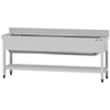 Pot wash sink table ECO – 1800 x 700 mm – with undershelf and 1-bowl sink, image 4 of 10