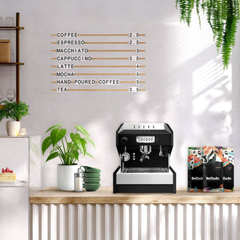 Ekspres z portafiltrem "Eminence” - 1 grupa - włącznie z systemem wstępnej infuzji - czarny - Prime Gastro