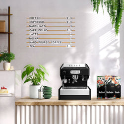 Ekspres z portafiltrem "Eminence" - 1 grupa - włącznie z systemem wstępnej infuzji - czarny