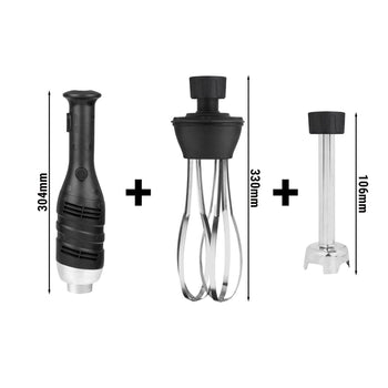 Blender ręczny włącznie z ramieniem miksującym 160 mm i trzepaczką - 280 W - płynna regulacja prędkości - Prime Gastro