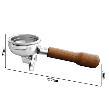 Kolba do ekspresu - 2 -drożna - drewniany uchwyt - pasuje do Allegro, Eminence, Grace & Suprema - Prime Gastro