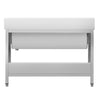 Stół zlewozmywakowy do mycia garnków PREMIUM – 1200 x 700 mm – ze zlewem 1-komorowym