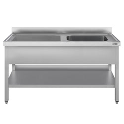 Zlewozmywak ECO - 1600 x 600 mm - z podstawą i 1 komorą po prawej stronie