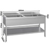 Zlewozmywak ECO – 1800 x 600 mm – z 2 komorami