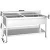 Zlewozmywak PREMIUM – 1800 x 600 mm – z 2 komorami