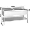 Zlewozmywak PREMIUM – 1800 x 700 mm – z 2 komorami