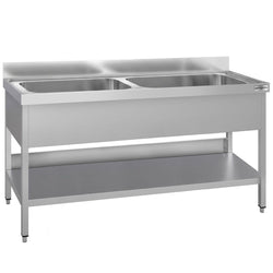 Zlewozmywak ECO – 2000 x 600 mm – z 2 komorami