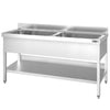 Zlewozmywak PREMIUM – 1800 x 700 mm – z 2 komorami