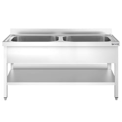 Zlewozmywak PREMIUM – 2000 x 700 mm – z 2 komorami