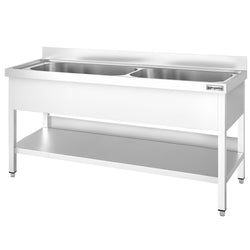 Zlewozmywak PREMIUM – 2000 x 700 mm – z 2 komorami