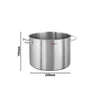 Garnek wysoki – stal nierdzewna – Ø 240 mm – wysokość: 195 mm – 8,8 L – nadaje się do indukcji