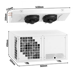 Commercial Remote Split System Freezer Pack - max. for 15 m³ - IP rating IP 51 - 373W