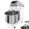 Miesiarka spiralna do ciasta - 50L / 32kg - 2 prędkości - ze stałą dzieżą i kółkami - z timerem - 380V