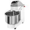 Miesiarka spiralna do ciasta - 50L / 32kg - 2 prędkości - ze stałą dzieżą i kółkami - z timerem - 380V