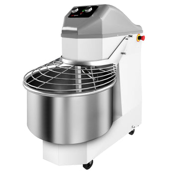 Maszyna do wyrabiania ciasta – 60 litrów / 56 kg – 2 prędkości – z zamkniętym zbiornikiem i rolkami – funkcja timera - Prime Gastro