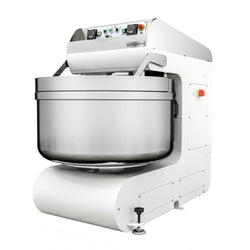 Mikser spiralny do ciasta piekarniczego - 205 litrów / 130 kg - 2 prędkości - ze stałą dzieżą - 2 silniki