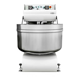 Mikser spiralny do ciasta piekarniczego - 205 litrów / 130 kg - 2 prędkości - ze stałą dzieżą - 2 silniki