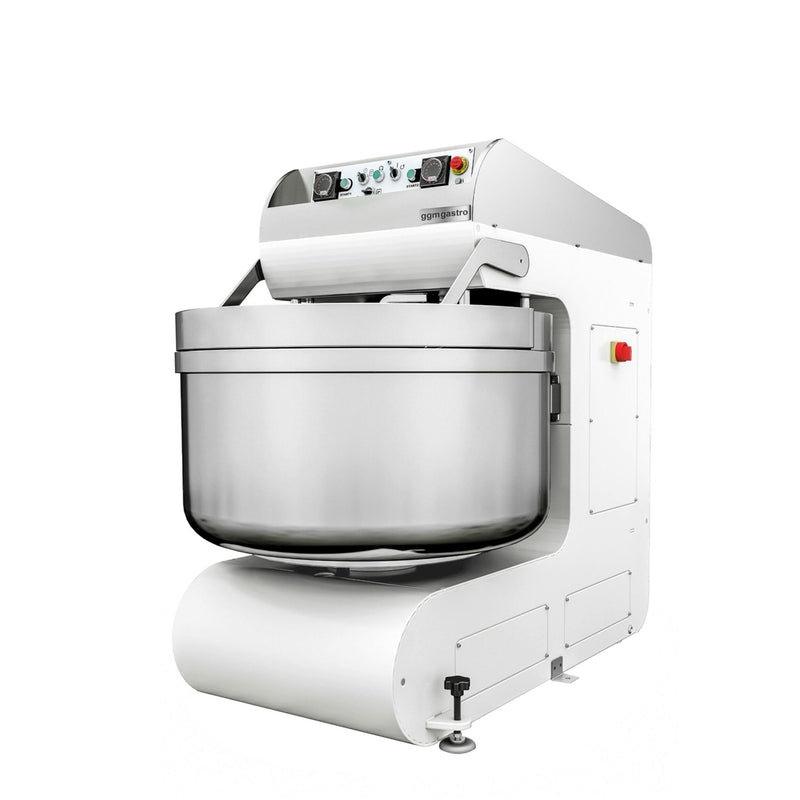 Mikser spiralny do ciasta piekarniczego 70 litrów / 40 kg - 2 prędkości - ze stałą dzieżą - 2 silniki